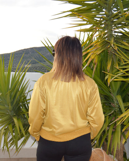 Chaqueta Borreguito Mostaza - Parte Trasera Reversible