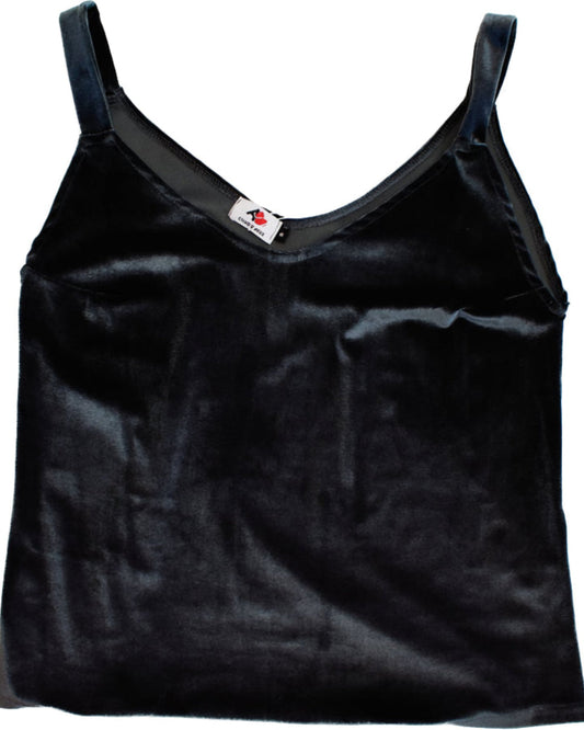 Top Terciopelo Negro